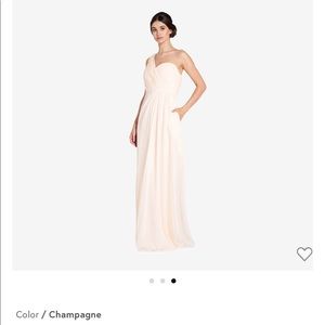 WeddingtonWay Louisa One shoulder chiffon dress